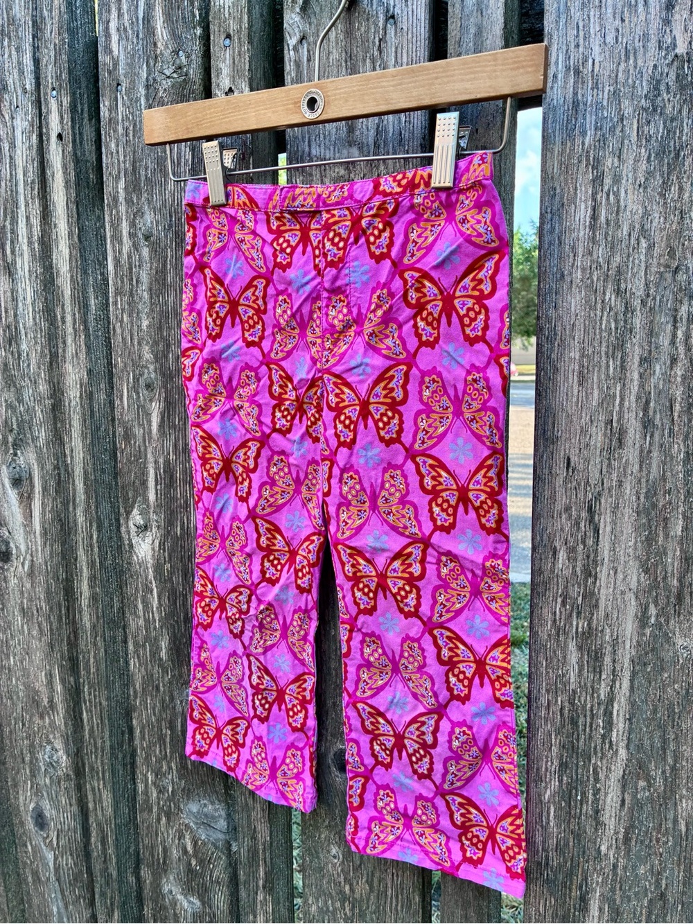 Vintage Y2K Circo Sparkly Butterfly Pink Pants  Bubblegum Bling Child Girl Sz 6